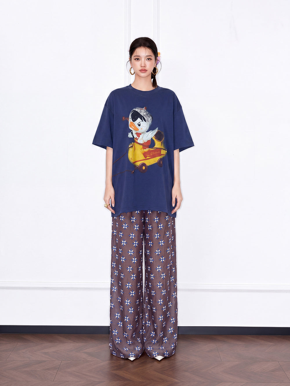 MUKZIN×"Capsule Collection" Modern Chinese Relaxed Short Sleeve T-Shirt