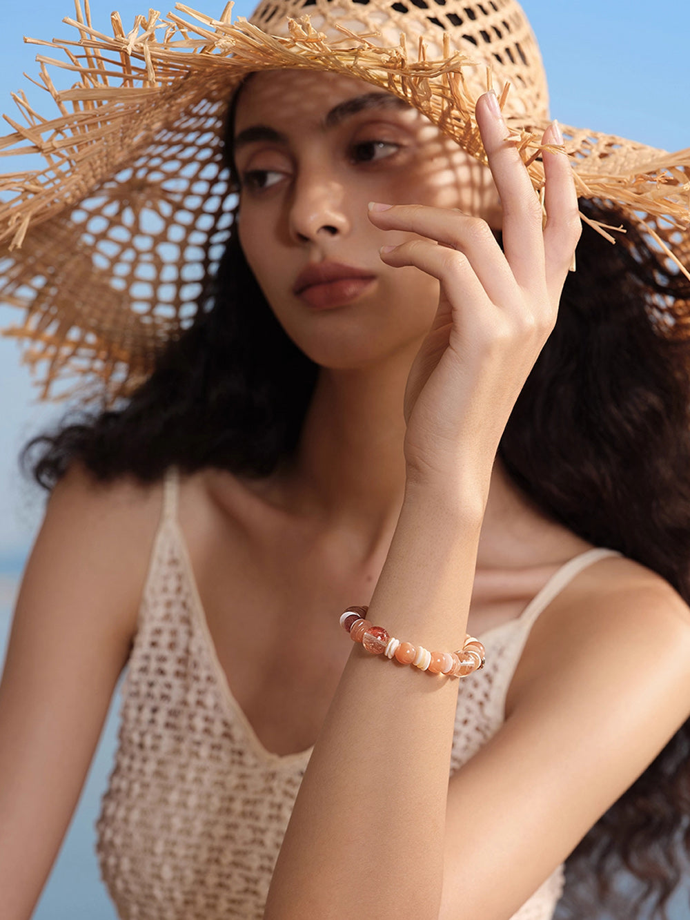 MUKTANK×SUN HUNTER“Fleeting Light”Sunstone Crystal Bracelet