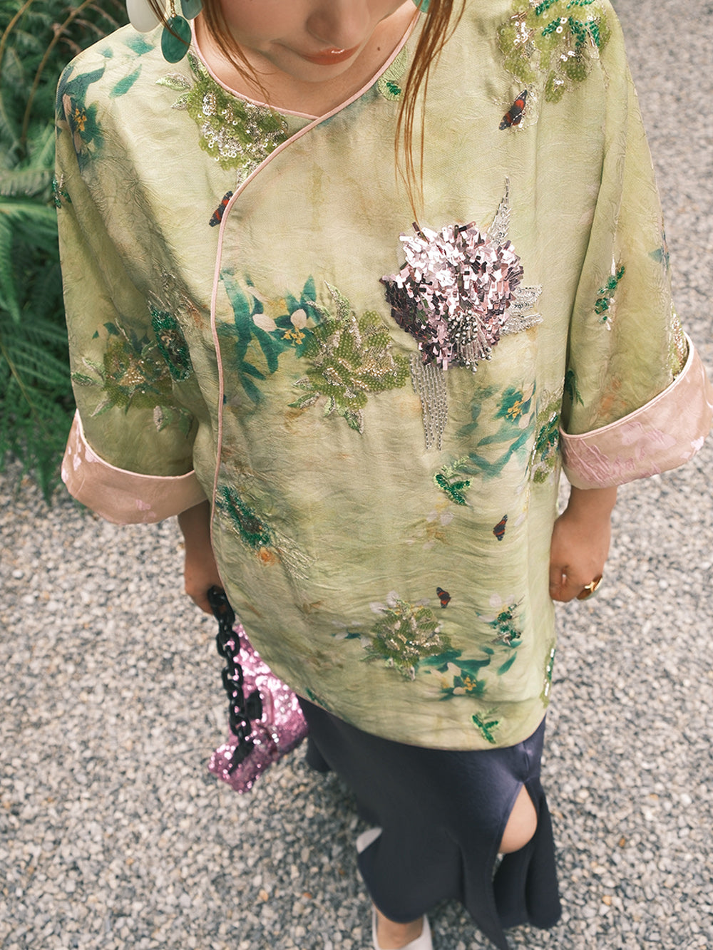 MUKZIN“Capsule Collection”Oriental Retro Qipao - Style Top