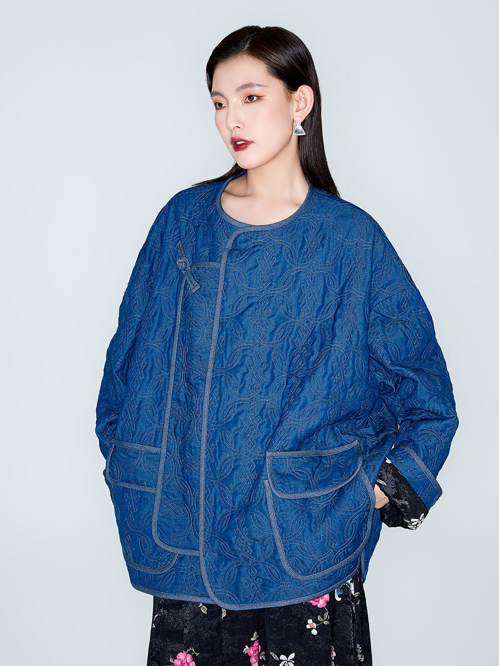 MUKZIN Linglong "Shaking plum shadows" Improved Cotton Coat