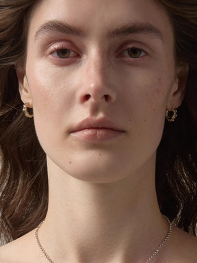 MUKTANK×SUN HUNTER Iris Flower Embossed Ear Cuffs