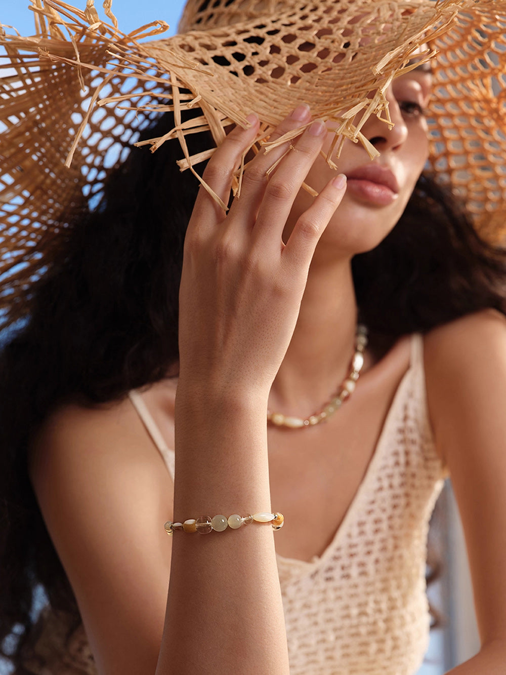 MUKTANK×SUN HUNTER“Fleeting Light”Soft Glow Cushion Crystal Bracelet