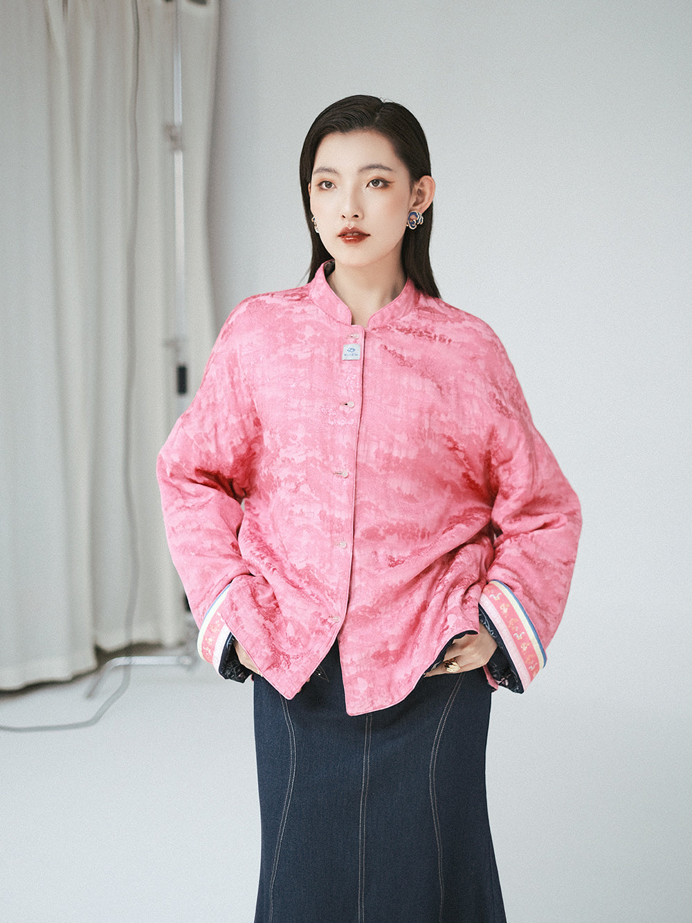 MUKZIN Linglong New Chinese-Style Two-way Wear Improved Tang Suit Cotton Jacket