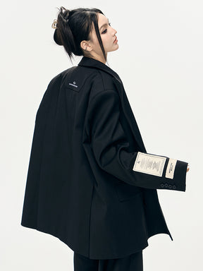 MUKTANK × ARDENCODE Loose Double-breasted Lapel Suit Jacket