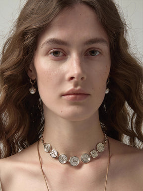 MUKTANK×SUN HUNTER Iris Pegasus Coin Choker