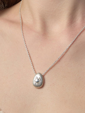 MUKTANK×SUN HUNTER Oval Brushed Necklace