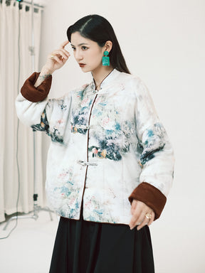 MUKZIN Linglong New Chinese-Style Two-way Wear Improved Tang Suit Cotton Jacket