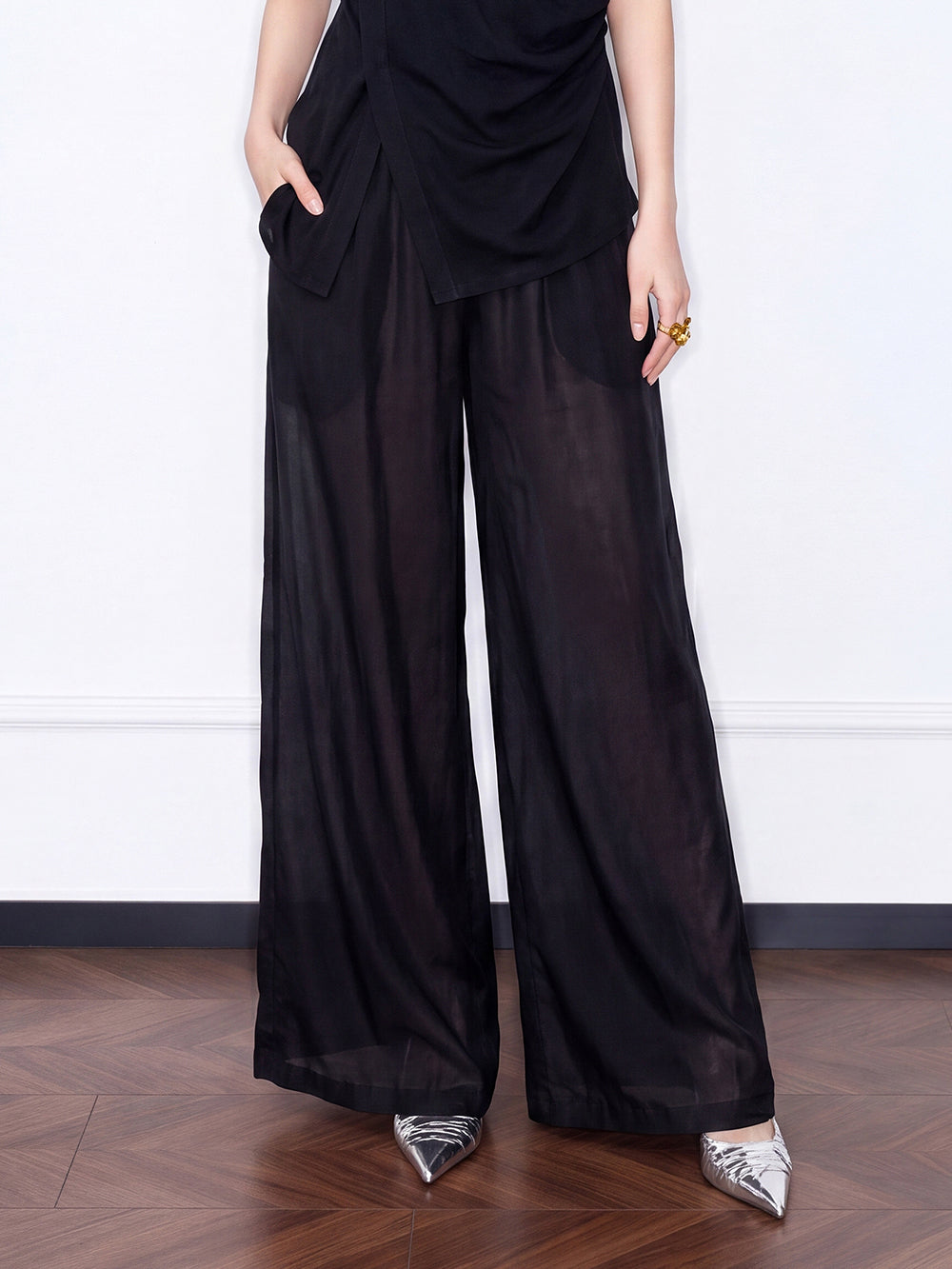 MUKZIN×Capsule Collection New Chinese-Style Trousers with Intangible Cultural Heritage Hand Embroidery