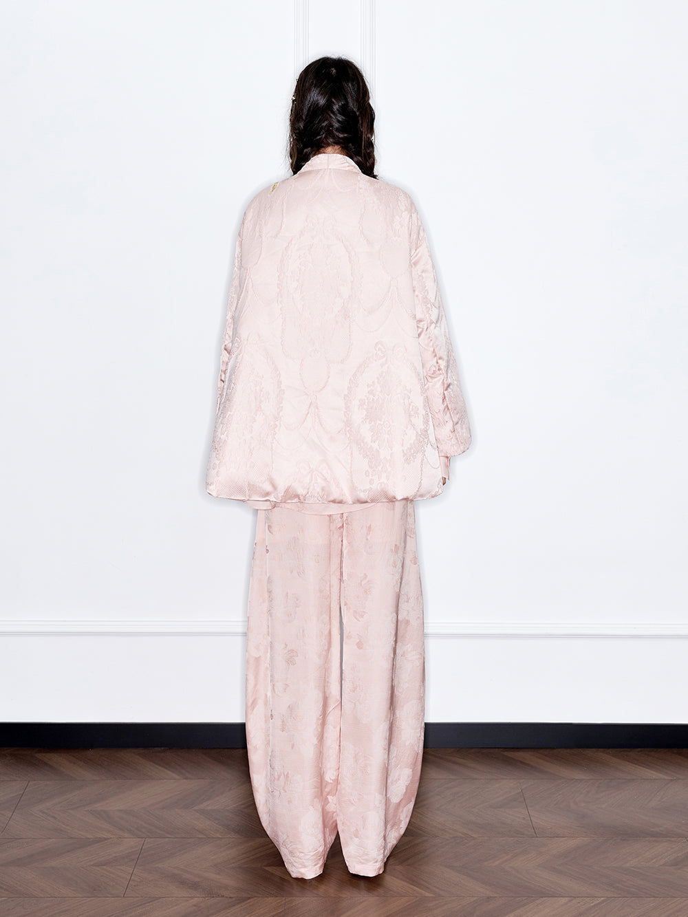 MUKZIN“The Sequence of Deer's Call”New Chinese Style Jacquard Loose Down Jacket