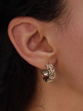 MUKTANK×SUN HUNTER “Emergence”Full-Circle Lace Butterfly Earrings