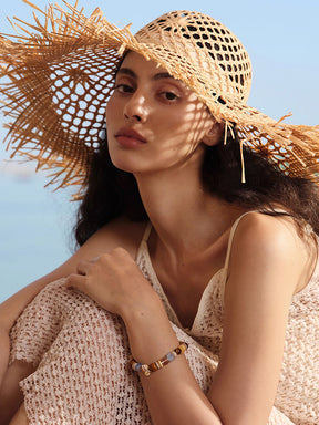 MUKTANK×SUN HUNTER“Fleeting Light”Sunset & Blue Ocean Bracelet