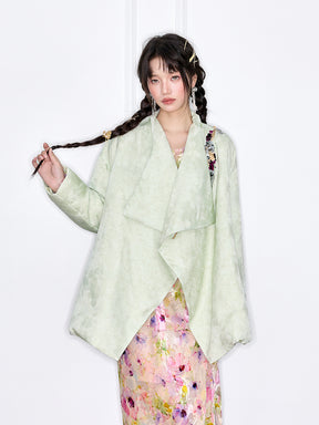 MUKZIN“The Sequence of Deer's Call”New Chinese Style Jacquard Loose Down Jacket