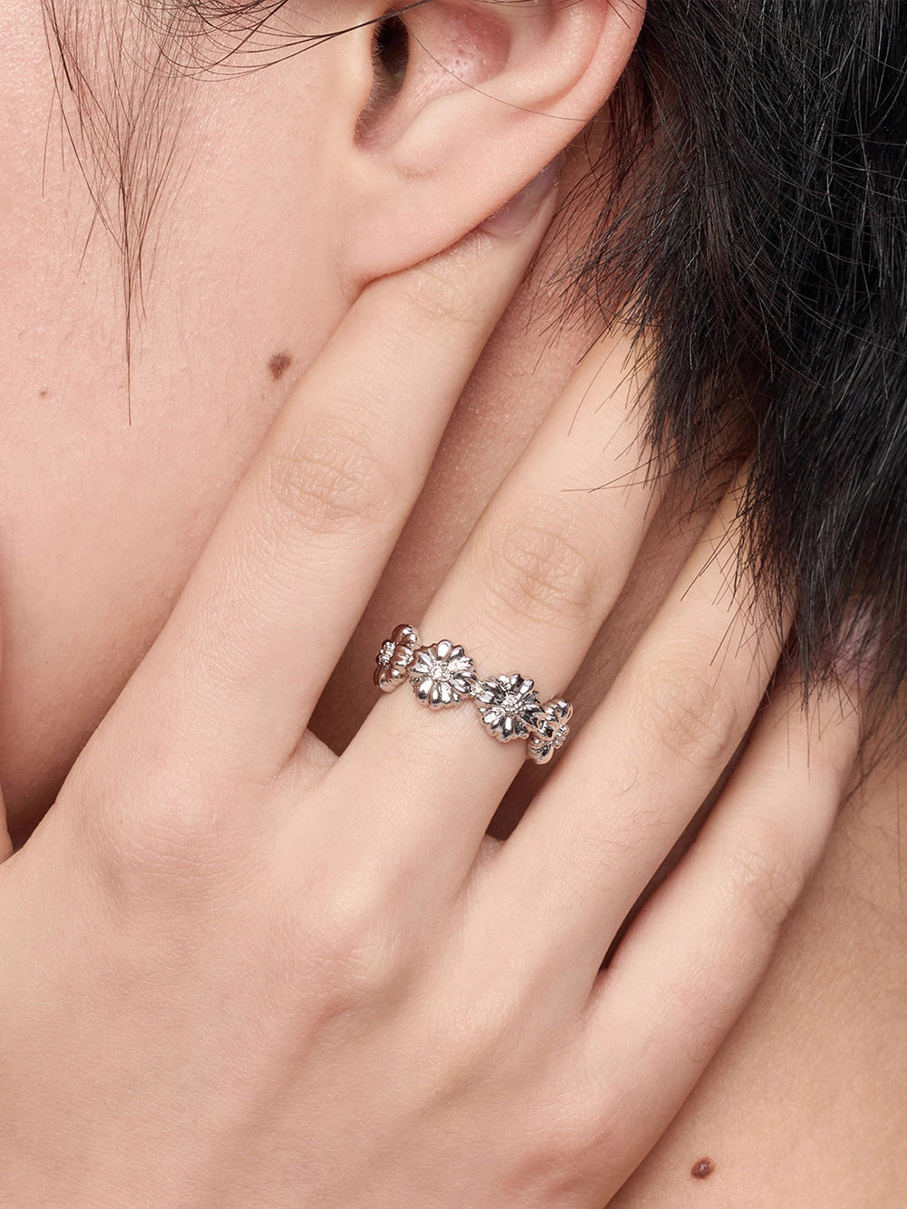 MUKTANK×SUN HUNTER Floral Ring