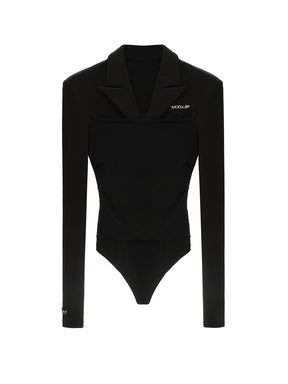 MUKTANK×MODULER Slim-Fit "Paper-Doll" Knit-Blend Blazer