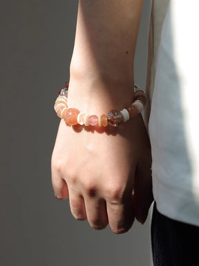 MUKTANK×SUN HUNTER“Fleeting Light”Sunstone Crystal Bracelet