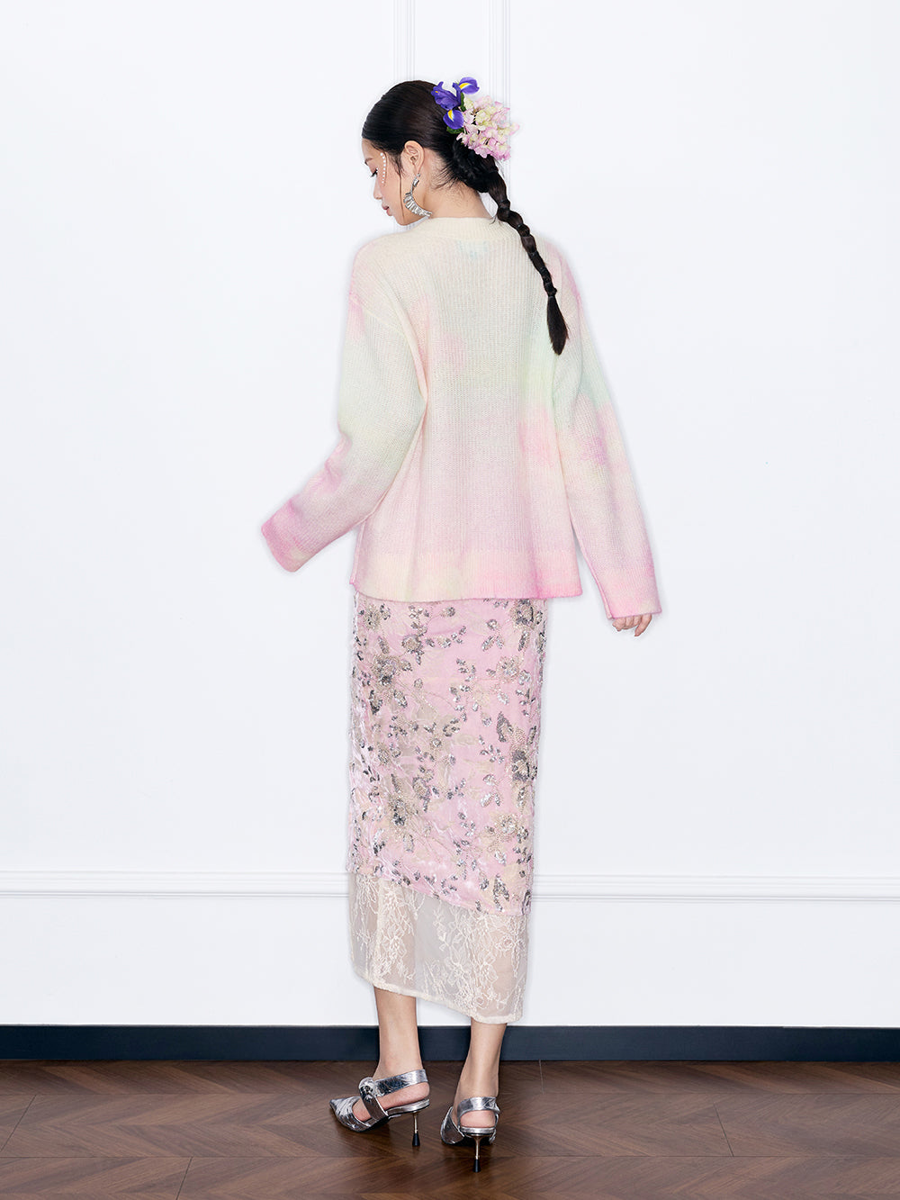 MUKZIN“Capsule Collection”Oversized Gradient Knit Top Casual Lazy Style Pullover