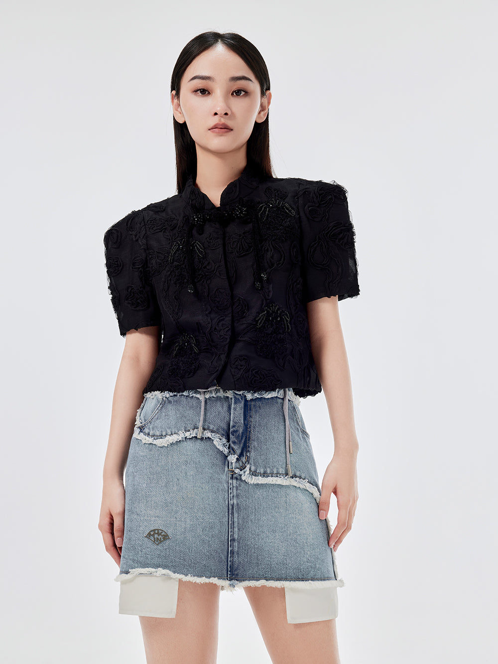 mukzin ショートジャケット MUKZIN Chinese Style Short Jacket
