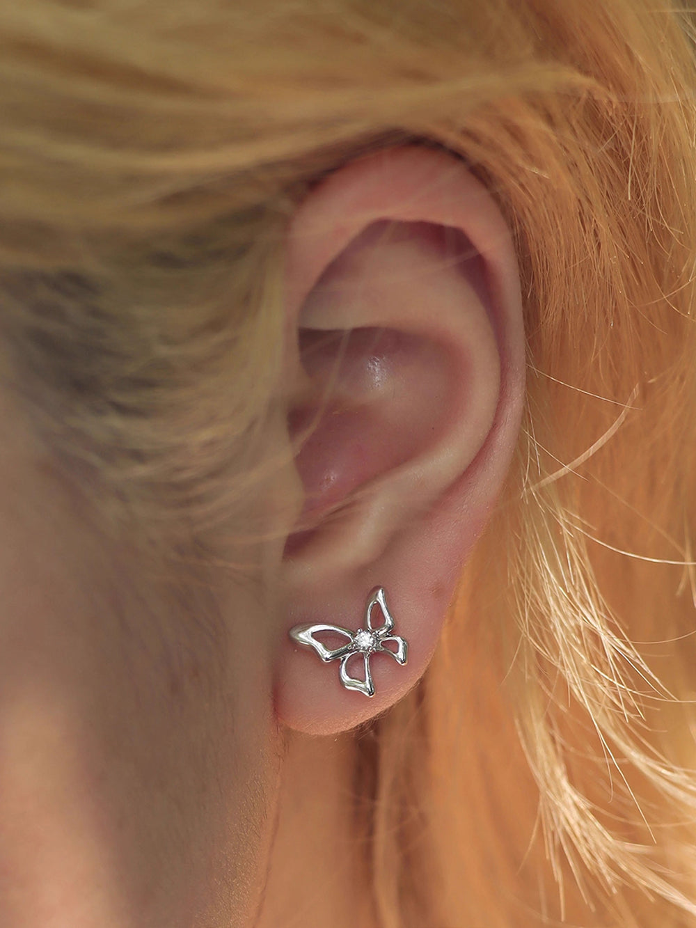 MUKTANK×SUN HUNTER “Emergence”Lace Butterfly Set Earrings