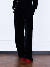 MUKZIN¡°Capsule Collection¡±Velvet Elastic Waist Wide Leg Pants