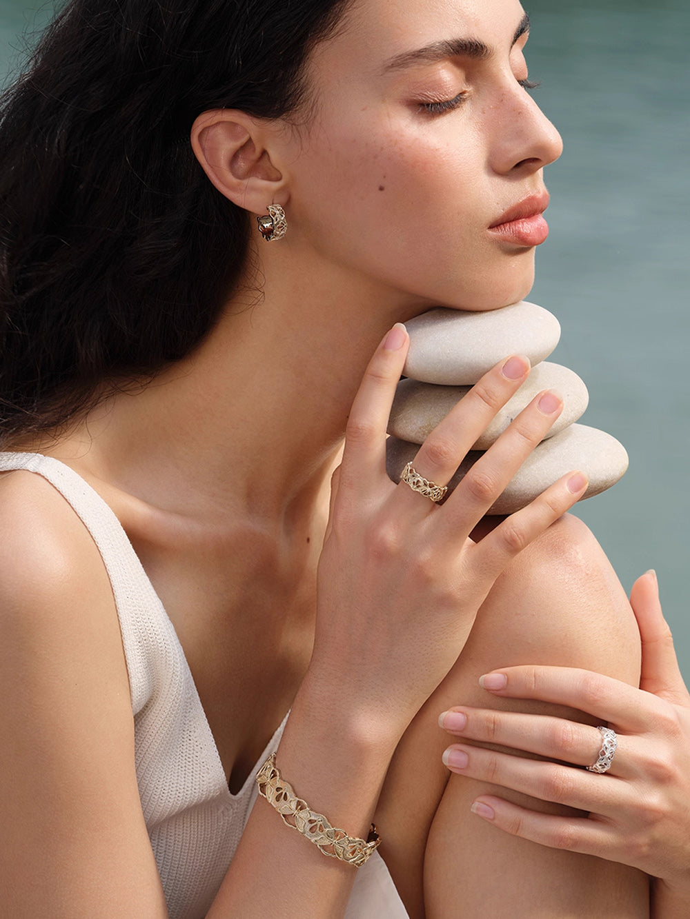 MUKTANK×SUN HUNTER “Emergence”Lace Butterfly Bracelet