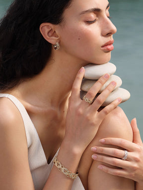 MUKTANK×SUN HUNTER “Emergence”Lace Butterfly Bracelet