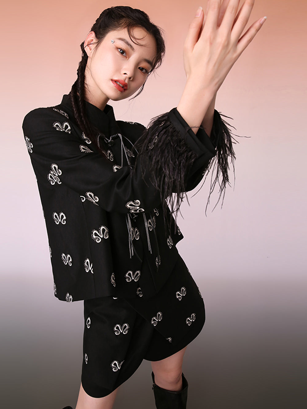 MUKZIN Original Chinese Style Black Classic Durable All-match Coat