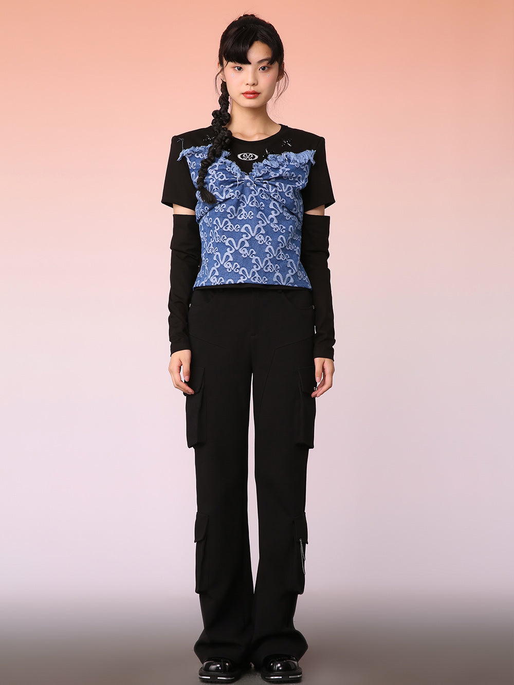 MUKZIN Chinese-style Chic Retro Bow Top