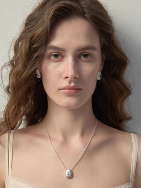 MUKTANK×SUN HUNTER Oval Brushed Necklace