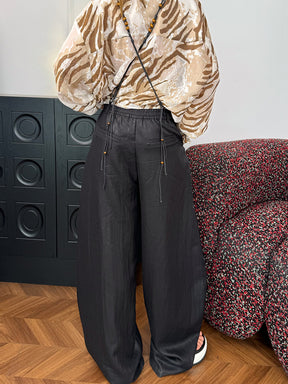 MUKZIN“Capsule Collection”New Chinese-style suspender pants