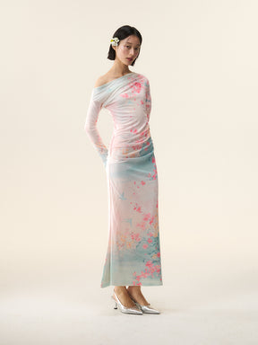 MUKTANK×LOUMUTAKU The Peach Blossom Spring Dress