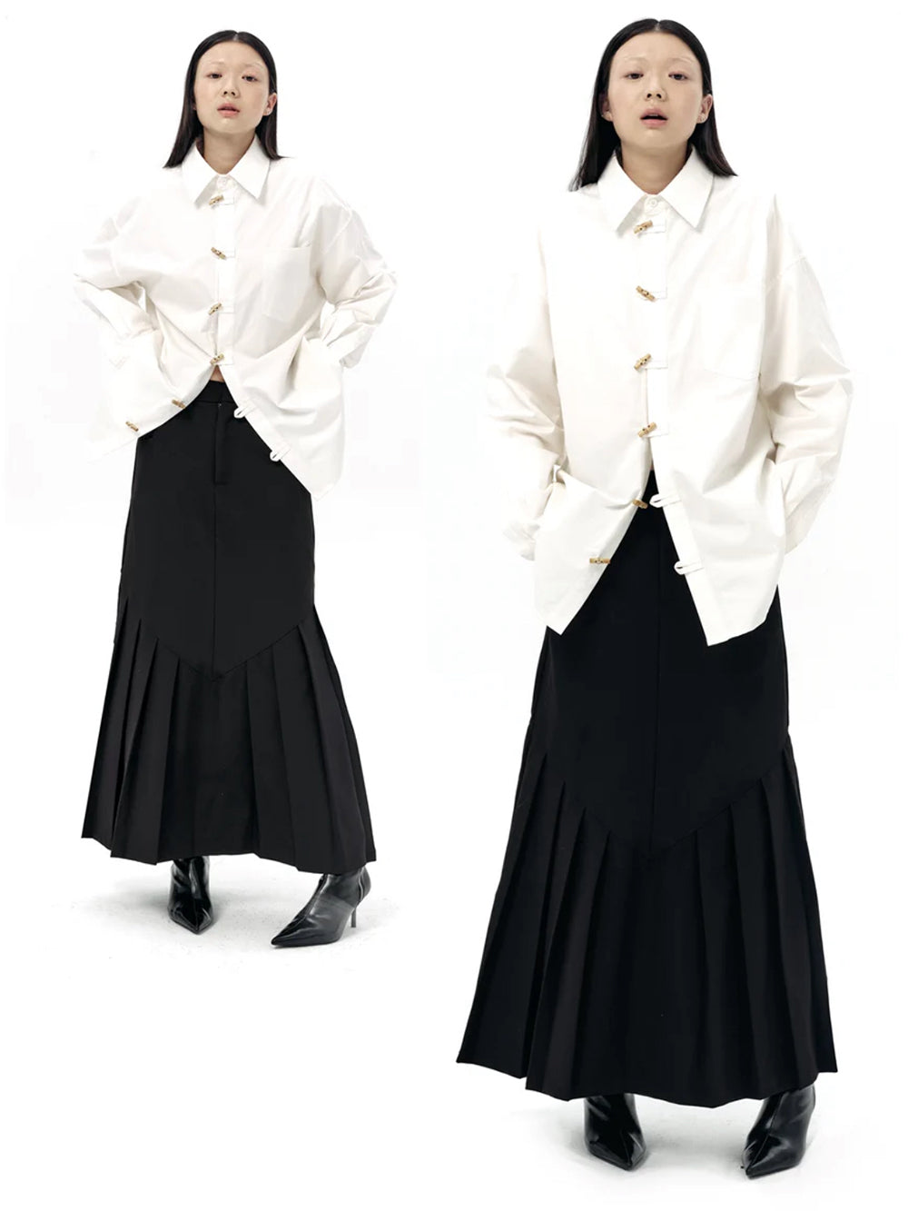 MUKTANK×LOUMUTAKU New Chinese Style Mamian Skirt