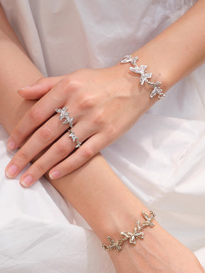 MUKTANK×SUN HUNTER “Emergence”Three-Lace Butterfly Bracelet