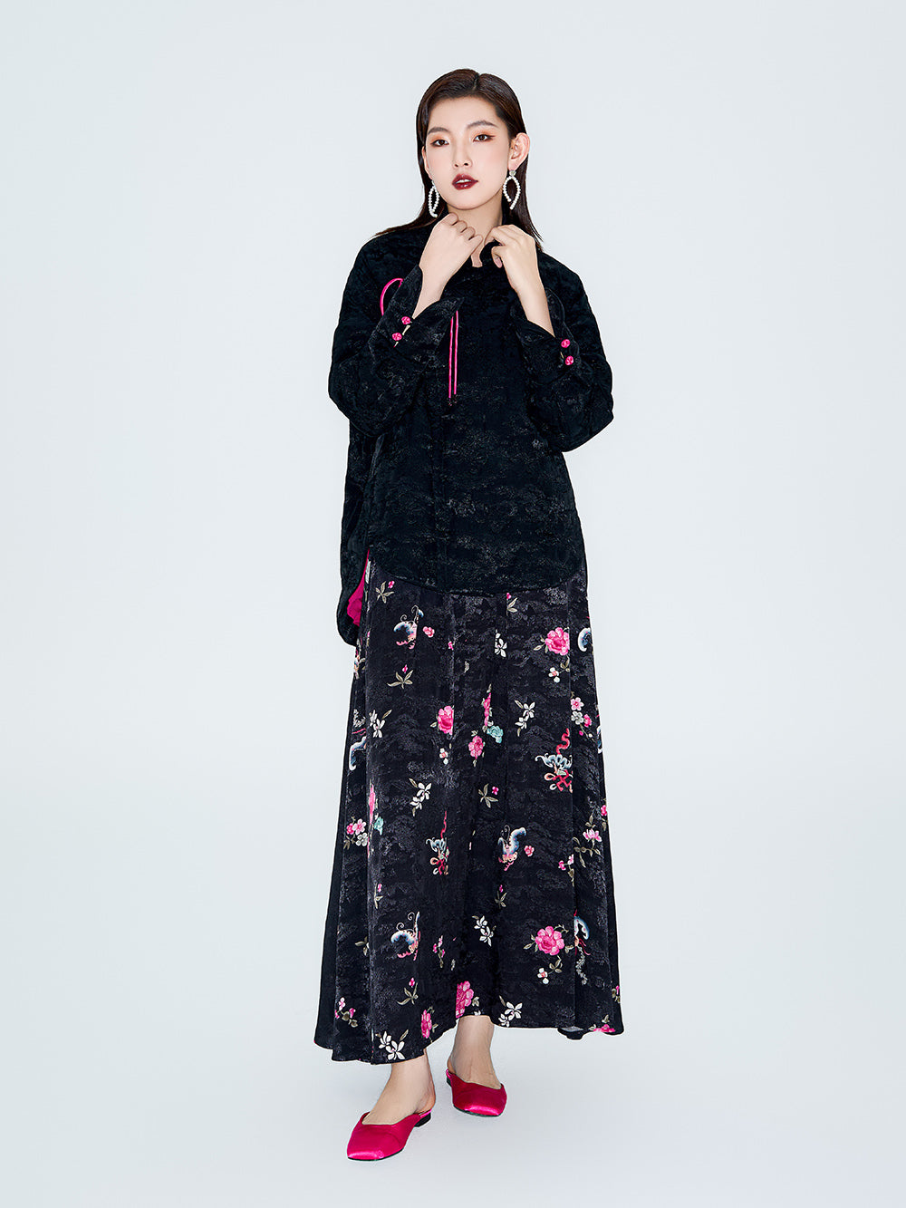 MUKZIN Linglong M-shaped Quilted Cotton Coat