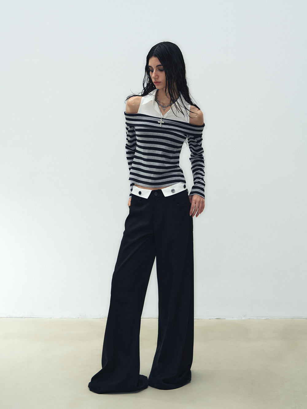 MUKTANK X WESAME Flared Wide-leg Trousers