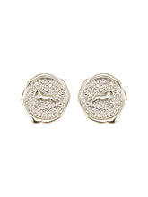 MUKTANK×SUN HUNTER Pegasus Coin Stud Earrings