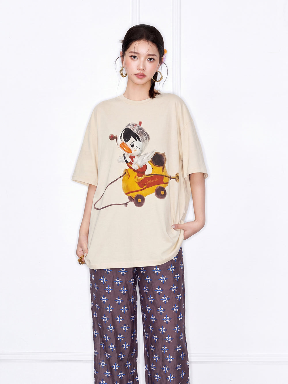 MUKZIN×"Capsule Collection" Modern Chinese Relaxed Short Sleeve T-Shirt