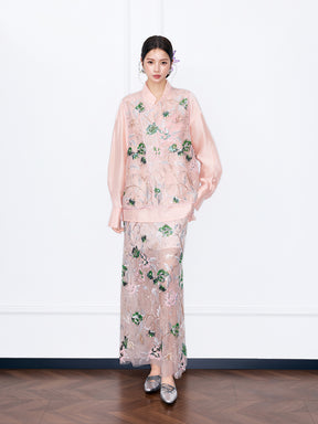 MUKZIN“Night Ballad of Chang'an”New Chinese Style Heavy-Embroidered Sequin Vest | Chinese Style Layered Waistcoat