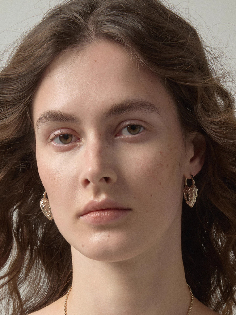 MUKTANK×SUN HUNTER Heart Embossed Ear Cuffs