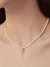 MUKTANK×SUN Lace key pearl necklace