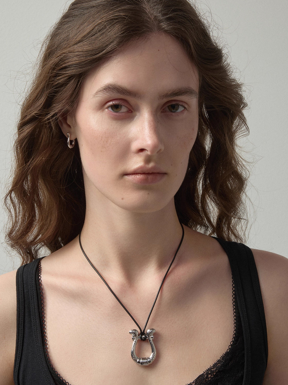 MUKTANK×SUN HUNTER Vintage Horseshoe Clasp Adjustable Slider Necklace