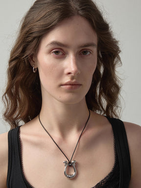 MUKTANK×SUN HUNTER Vintage Horseshoe Clasp Adjustable Slider Necklace