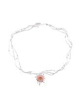 MUKTANK X QUANDO Pink Monster Sterling Silver Necklace