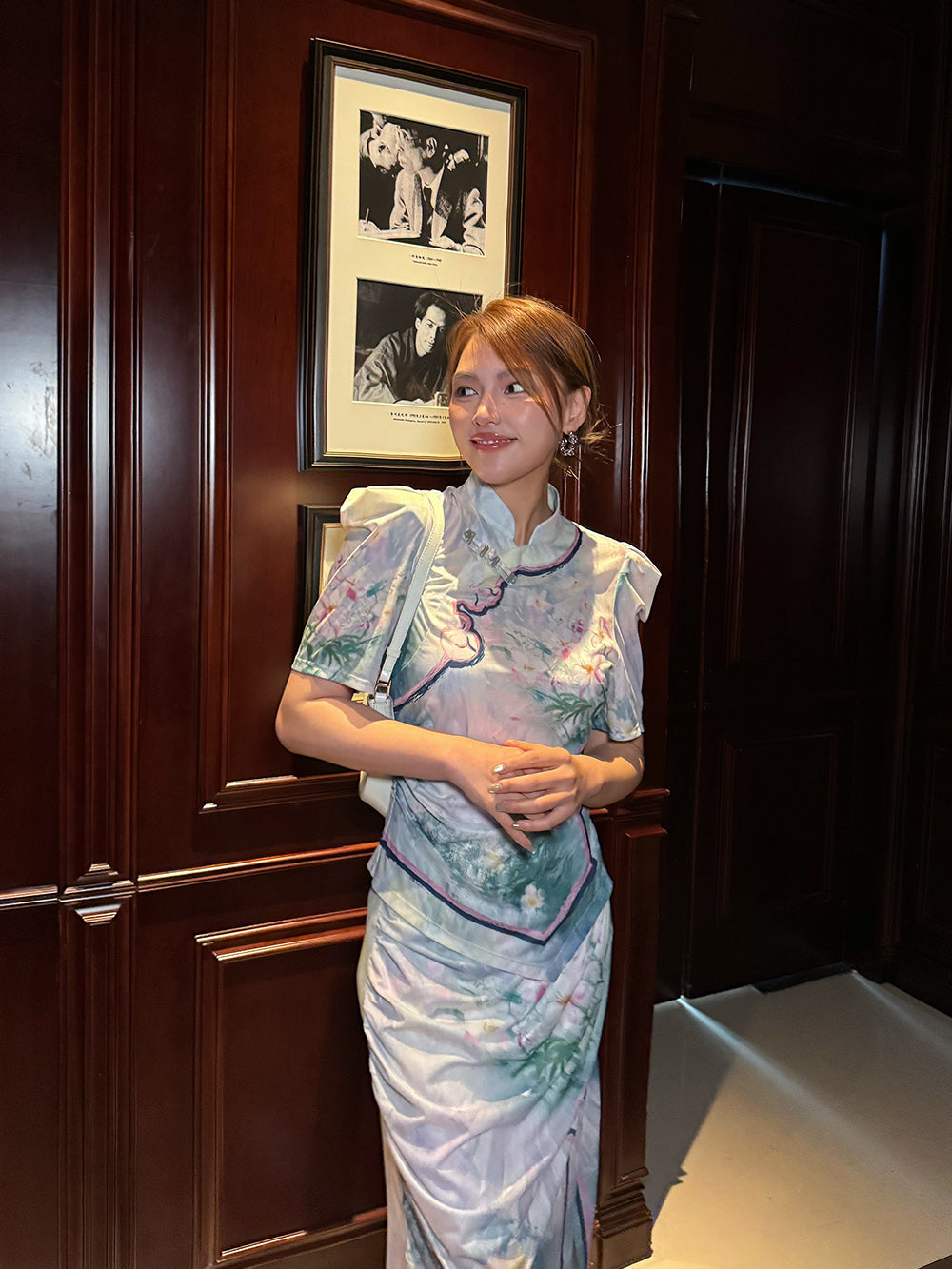 Mukzin“Capsule Collection”New Chinese-Style Printed Short-Sleeved Shirt With A Turned-Up Collar