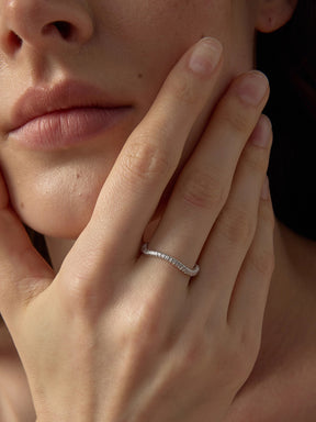 MUKTANK×SUN HUNTER Basic Wire-Wrapped Ring - S925 Silver
