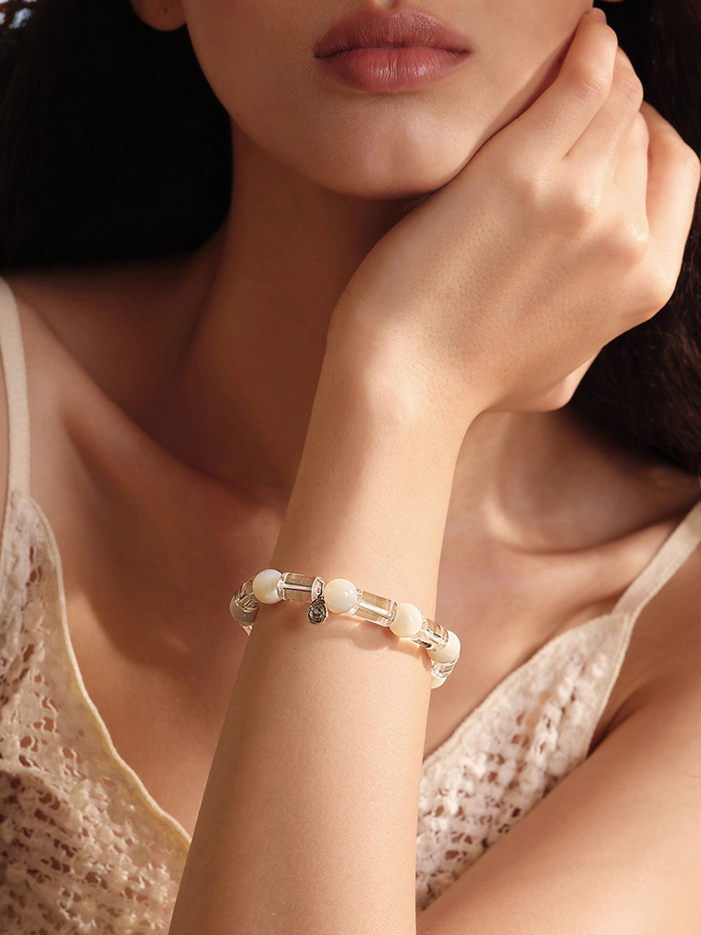 MUKTANK×SUN HUNTER“Fleeting Light”Mermaid's Tear Crystal Bracelet