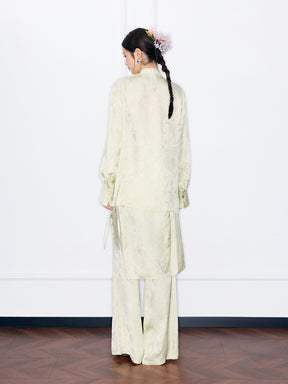 MUKZIN“Night Ballad of Chang'an”Wrap Layered Wide-Leg Pants | Tang Dynasty Inspired Satin Trousers (Copy)