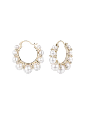 MUKTANK×SUN HUNTER Vintage Gradient Faux Pearl Earrings