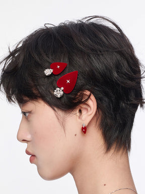 MUKTANK×SUN HUNTER Large-Sized Velvet Heart Hair