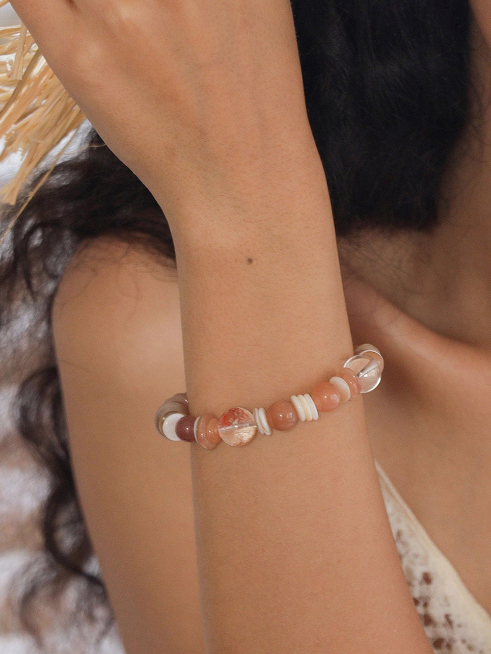 MUKTANK×SUN HUNTER“Fleeting Light”Sunstone Crystal Bracelet