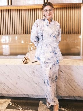 MUKZIN“Capsule Collection”New Chinese Style Ink - Wash Button - Fastened Top